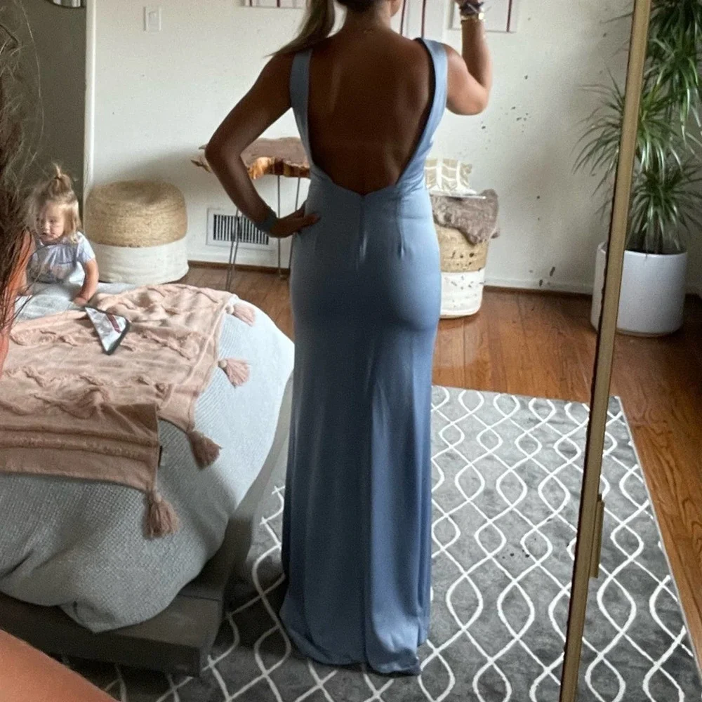 NBD Zeb Gown In baby blue XS - Picture 5 of 11